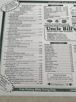 Menu photo 7 Uncle Bill’s Pancake House Wildwood, NJ Menu photo 7 Uncle Bill’s Pancake House Wildwood, NJ