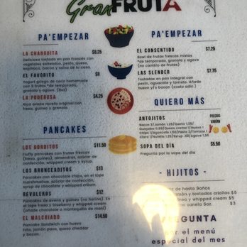 Hijos De La Gran Fruta - Menu - Breakfast & Brunch Near Me - Carolina, Puerto Rico Hijos De La Gran Fruta - Menu - Breakfast & Brunch Near Me - Carolina, Puerto Rico