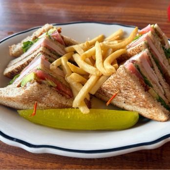 Anna Miller's - Club Sandwich on Wheat Bread with Fries. - Bakeries Near Me - Aiea, Hawaii