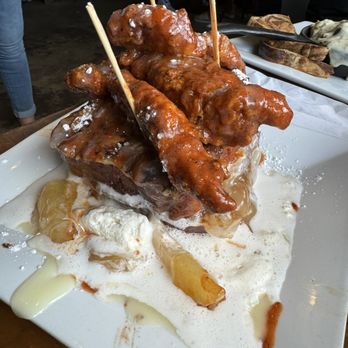 Surfside Rooster - Nashville Hot stuffed French Toast - American Near Me - Ocean City, Maryland