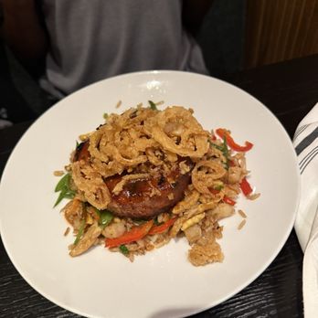 Renny's - Maguire's Meatloaf but subbed for fried rice - Bars Near Me - Dallas, Texas