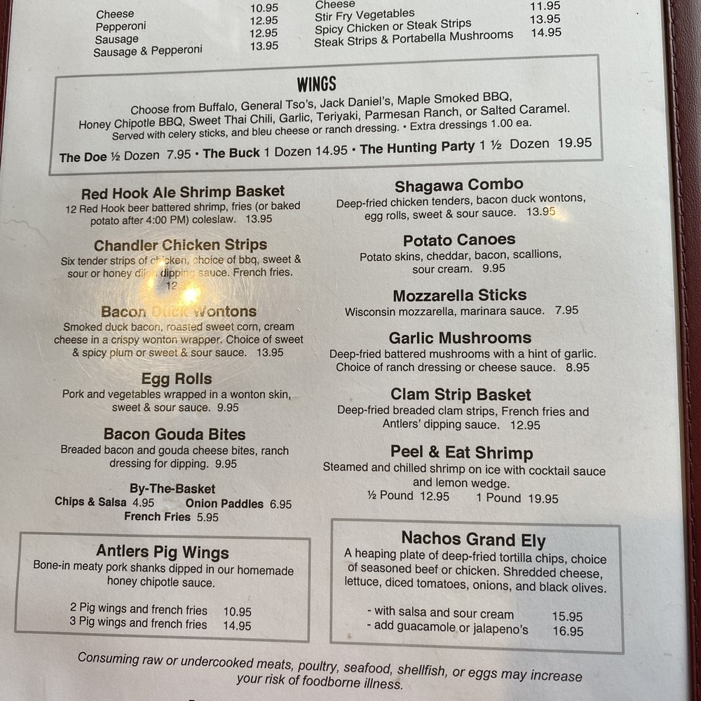 Grand Ely Lodge - Menu - 1 - Hotels Near Me - Ely, Minnesota