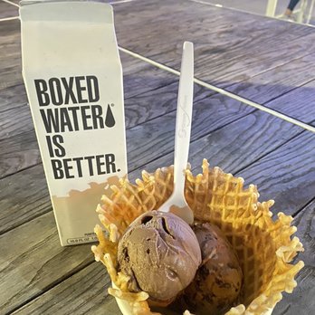 Jeni's Splendid Ice Creams - Buttercrisp Waffle Bowl Texas Sheet Cake (DF) Darkest Chocolate Boxed Water - Ice Cream & Frozen Yogurt Near Me - Greenville, South Carolina Jeni's Splendid Ice Creams - Buttercrisp Waffle Bowl Texas Sheet Cake (DF) Darkest Chocolate Boxed Water - Ice Cream & Frozen Yogurt Near Me - Greenville, South Carolina