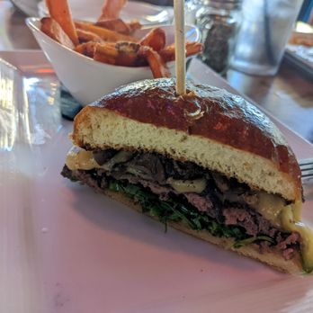 The Porch - Mushroom, havarti, arugula burger, fantastic! - Cocktail Bars Near Me - Tempe, Arizona The Porch - Mushroom, havarti, arugula burger, fantastic! - Cocktail Bars Near Me - Tempe, Arizona