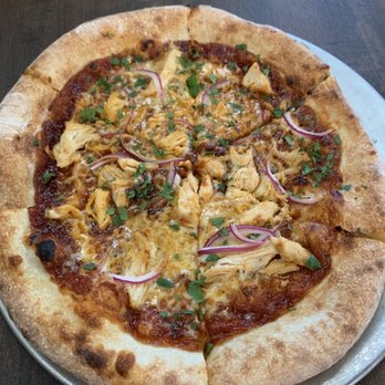 Woodhaus - BBQ Pork Pizza (we subbed chicken instead of pork) - Pizza Near Me - Yucaipa, California Woodhaus - BBQ Pork Pizza (we subbed chicken instead of pork) - Pizza Near Me - Yucaipa, California