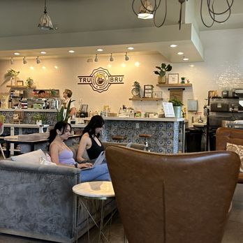 Tru Bru Coffee - Dining area and service counter. - Coffee & Tea Near Me - Henderson, Nevada