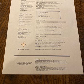 Paddlefish - Menu - Seafood Near Me - Orlando, Florida Paddlefish - Menu - Seafood Near Me - Orlando, Florida