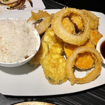 Koi Sushi - Gulfport - Vegetable Tempura with white rice and ponzu dipping sauce. - Japanese Near Me - Gulfport, Mississippi Koi Sushi - Gulfport - Vegetable Tempura with white rice and ponzu dipping sauce. - Japanese Near Me - Gulfport, Mississippi