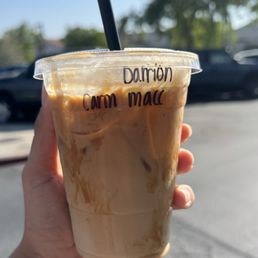 Iced caramel macchiato Iced caramel macchiato