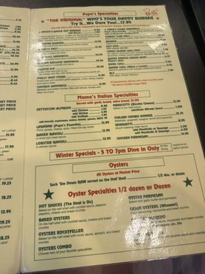 Menu photo 2 Papa Rocco's Gulf Shores, AL Menu photo 2 Papa Rocco's Gulf Shores, AL