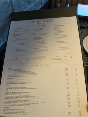 Menu photo 1 The Guest House Scottsdale, AZ