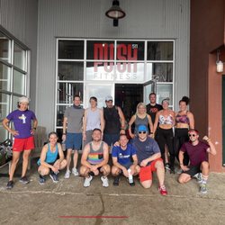 PUSH511 - This is a photo of the class that I took on Saturday June 26 they are celebrating pride weekend, #stonewall