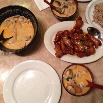 My Vegan - Tom Kha soup and Orange Chicken .... - Thai Near Me - Pasadena, California