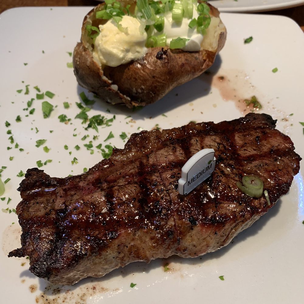 Sizzler - Sirloin steak 8-9oz with baked potato $14.49 - Steakhouses Near Me - West Covina, California Sizzler - Sirloin steak 8-9oz with baked potato $14.49 - Steakhouses Near Me - West Covina, California