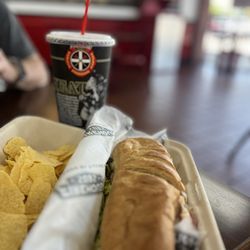 Firehouse Subs - Medium hook & ladder sub with chips