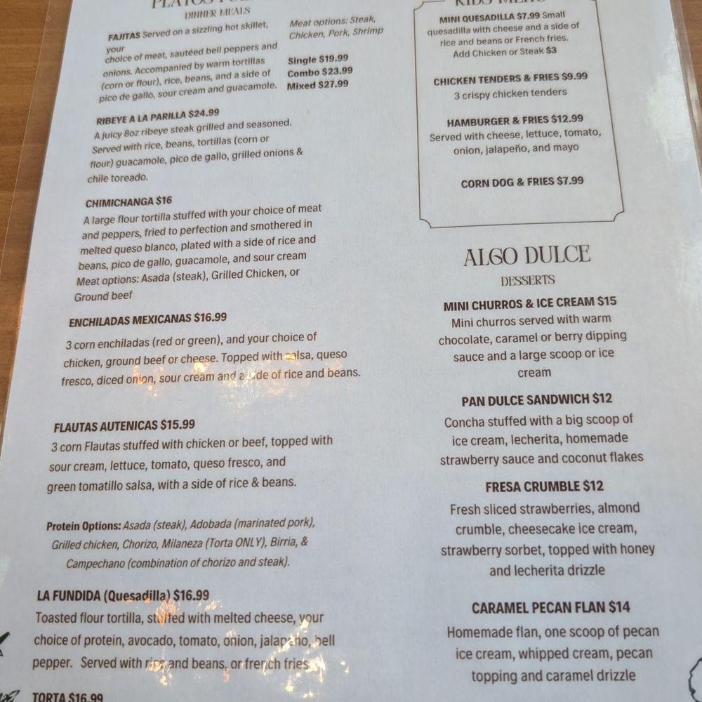 Menu Menu