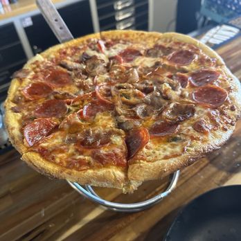 Cork And Crust - Sausage and pepperoni pizza - Pizza Near Me - Newport News, Virginia