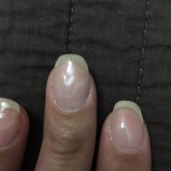 Angell Nails - The redo dip, but now with raised moisture bubbles in between the layers :/ - Nail Salons Near Me - Providence, Rhode Island