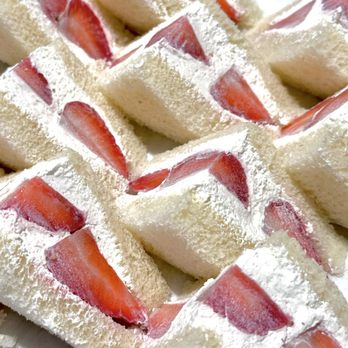 ANA Lounge - Japanese Style Strawberry Fruit Sando. These can go very quickly. - Airport Lounges Near Me - 96819, Hawaii