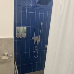 Accessible shower with bench