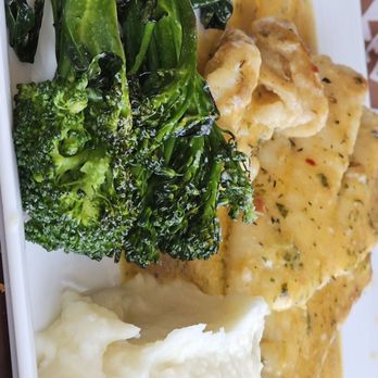 Bistro Boudin - Petrale Sole, mashed potatoes and broccolini. - Bakeries Near Me - San Francisco, California