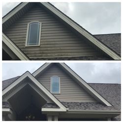 Abron's Pressure Washing - Before & After House Wash