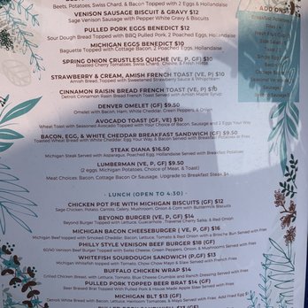 MI Table - Brunch menu until 4pm - New American Near Me - Bay City, Michigan