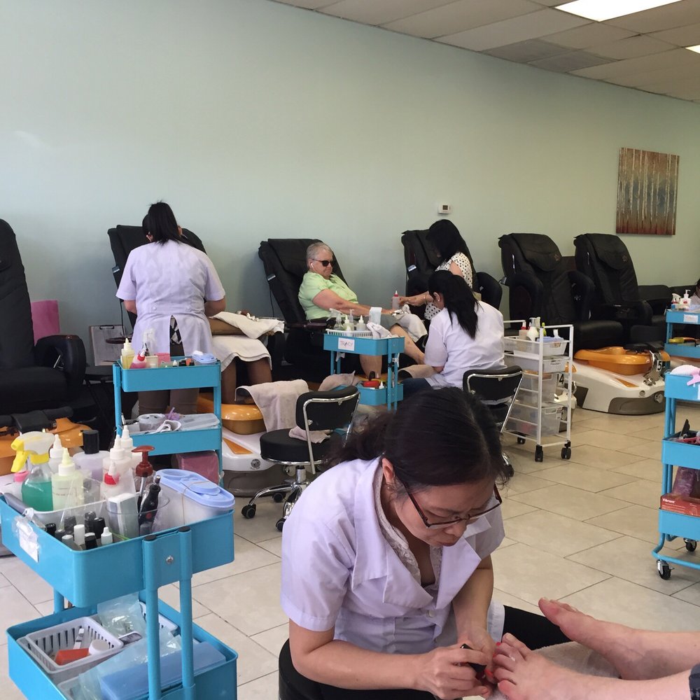 They updated their chairs and now 25.00 for mani pedi They updated their chairs and now 25.00 for mani pedi