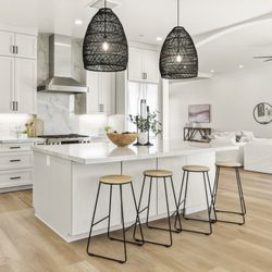 Kitchen Design Center - This Kitchen really feels like a place to share memories cooking together and entertaining. The accent butler pantry in blue.