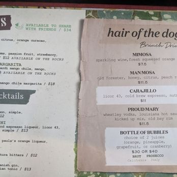 Ida Claire - Cocktail menu - Southern Near Me - Addison, Texas