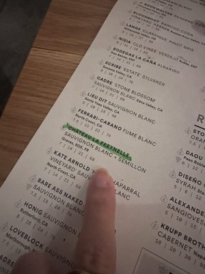 Menu photo 1 Sixty Vines Orlando, FL