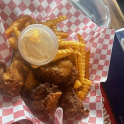 Hand breaded creole seasoned chicken wings!