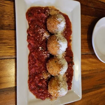 Red Gravy - crispy risotto balls - Italian Near Me - Colorado Springs, Colorado Red Gravy - crispy risotto balls - Italian Near Me - Colorado Springs, Colorado