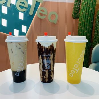 SecreTea - Three drinks we ordered - Bubble Tea Near Me - Washington, DC, District of Columbia