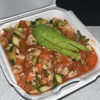 El Taco Azteca - Ceviche tostada (was WARM, DON'T recommend) - Tacos Near Me - Clovis, California El Taco Azteca - Ceviche tostada (was WARM, DON'T recommend) - Tacos Near Me - Clovis, California
