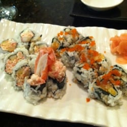 House of Sushi - Crab and Salmon Rolls from House of Sushi on 7/16/13