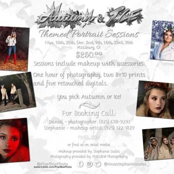 PiXEL Box Photography - Autumn & Ice themed portrait sessions booking now through December 29th, 2018 - Session Photography Near Me