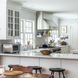 Redpoint Design/Build - White Farmhouse Kitchen Remodel, Cooperstown, NY