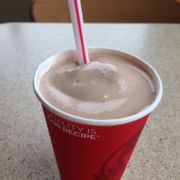 Enjoying a Frosty while I wait for my smog check :P