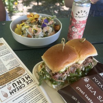 Sugarpine Drive-In - Caesar with shrimp, pork sliders - Ice Cream & Frozen Yogurt Near Me - Troutdale, Oregon Sugarpine Drive-In - Caesar with shrimp, pork sliders - Ice Cream & Frozen Yogurt Near Me - Troutdale, Oregon