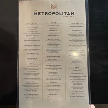 The Metropolitan Downtown - Menu - Venues & Event Spaces Near Me - Cheyenne, Wyoming The Metropolitan Downtown - Menu - Venues & Event Spaces Near Me - Cheyenne, Wyoming