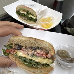 Grilled Portobello Mushrooms Panini and La Caprese