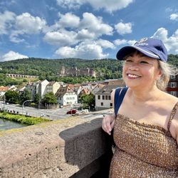 Stadt Heidelberg - 07.08.26 on the Alte Brücke at the Neckar River in Heidelberg
