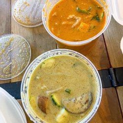Talay Thai Cuisine - Red Curry ($19) and Green Curry ($19)