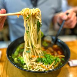 La Pâte à Nouilles - Hand pulled noodles. Sooo good!