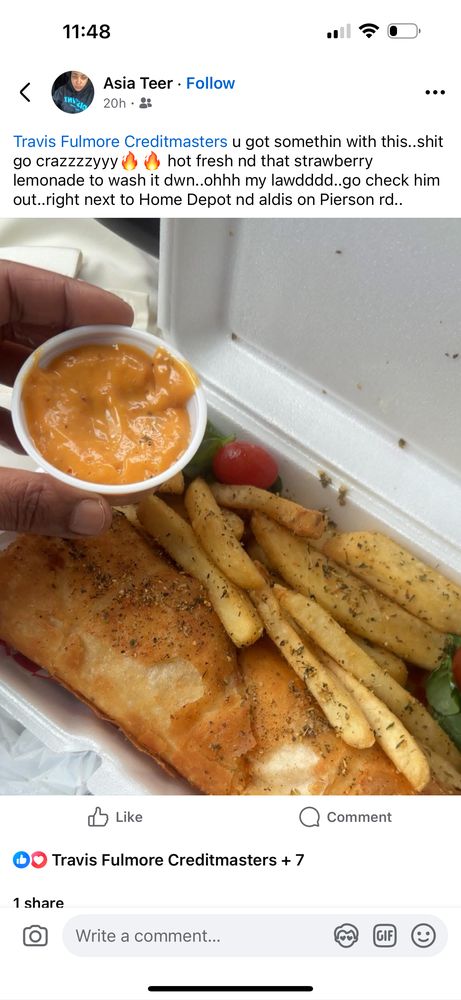 Food from Wrap Masters & Cuisine