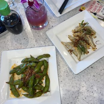 Sekushi - Edamame and pork pan fried dumplings - Sushi Bars Near Me - Belleair Bluffs, Florida Sekushi - Edamame and pork pan fried dumplings - Sushi Bars Near Me - Belleair Bluffs, Florida