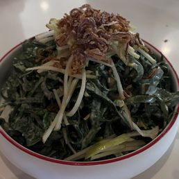 Collard greens with apple . Nice comb Collard greens with apple . Nice comb
