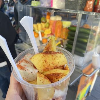 Fruit Cart - a person holding a cup of fruit - Fruits & Veggies Near Me - Los Angeles, California Fruit Cart - a person holding a cup of fruit - Fruits & Veggies Near Me - Los Angeles, California