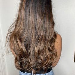 SK Hair - Brunette baby lights balayage